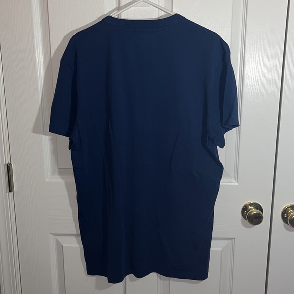 NWT Men’s Sz L G-Star Raw navy blue grey v neck pocket short sleeve tee shirt - Picture 4 of 5